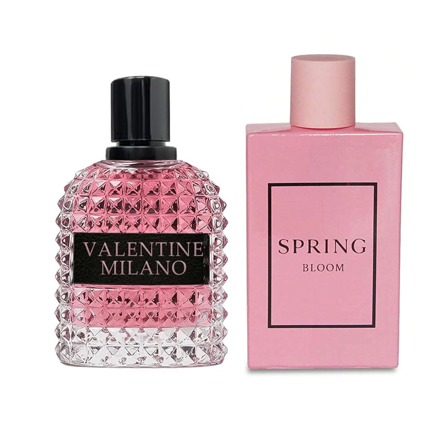 Women's Perfume Combo Set Milano Women&Spring Bloom Floral Fruity Fragrance Eau De Parfum Elegant 100ml Bottle Natural Spray Each for Daily Used