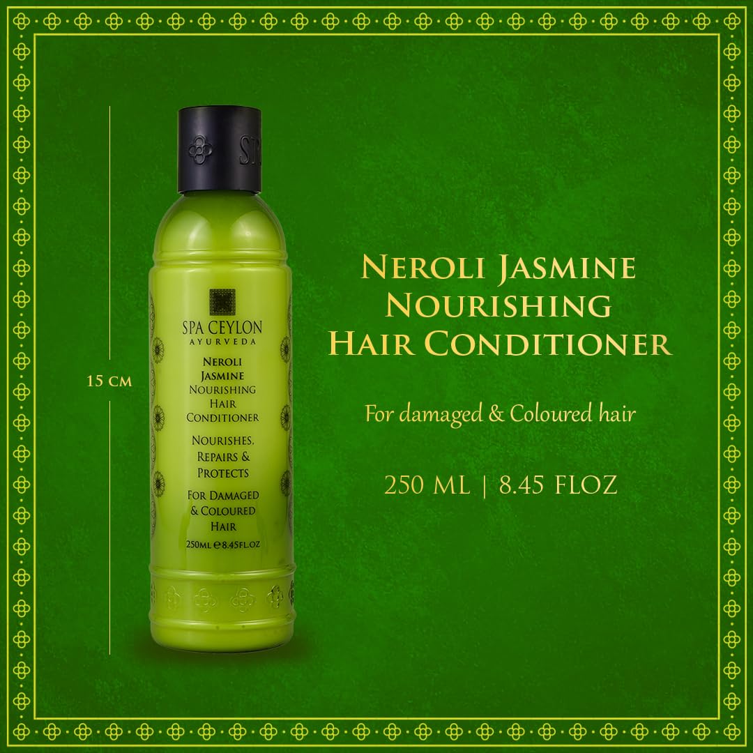 SPA CEYLON Neroli Jasmine Nourishing Hair Conditioner | Nourishes Repairs and Protects | For Damaged and Coloured Hair | Complete Natural Hair Repair