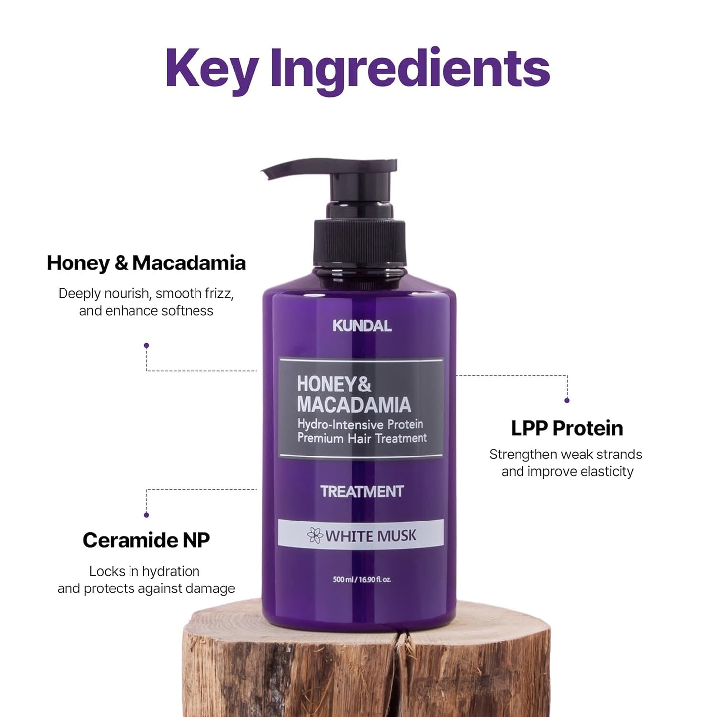 KUNDAL Korean Shampoo and Conditioner Set [Cherry Blossom] Salon-quality, Long Lasting Scent, Moisturizing, Sulfate-Free, Argan & Macadamia Oil, Korean Hair care, For all hair types, 16.9 fl oz each