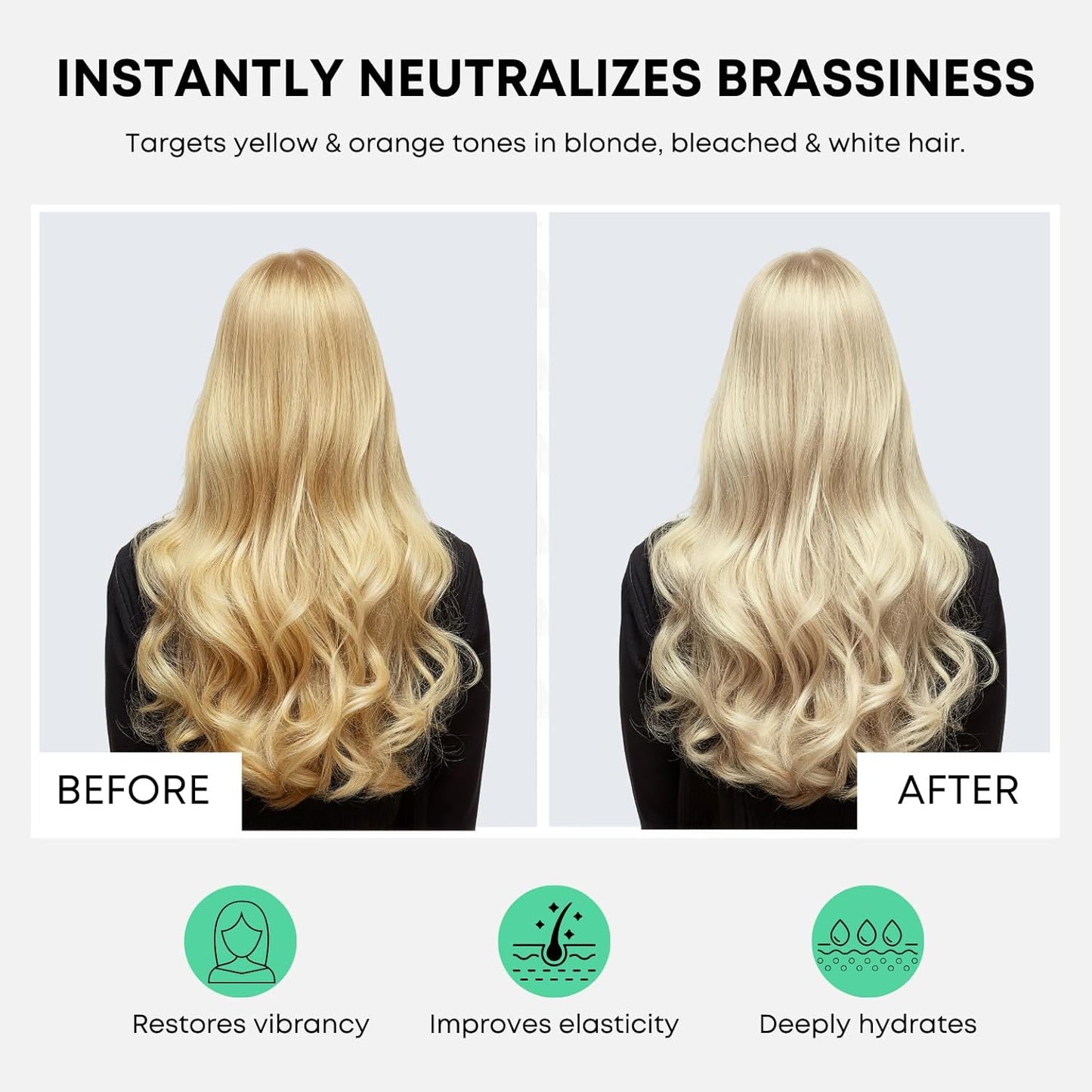 Artègo Good Society B_Blonde Ash Blue Shampoo – Tone Neutralizing Shampoo for Blonde, Bleached & White Hair (8.5 oz)