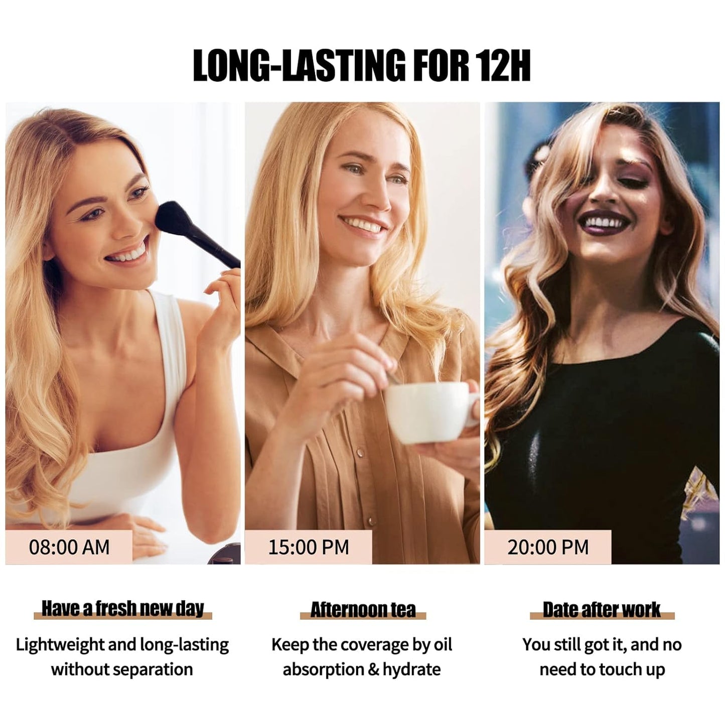 Anglicolor Matte Oil Control Concealer Foundation 2PCS, Flawless Soft Long Lasting Foundation Makeup,Waterproof Full Coverage Face Makeup Strong Concealer Foundation for Oily Acne Skin (2PC 101, 60ml)