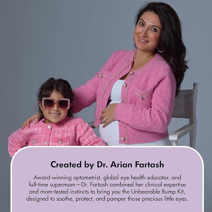 GlamBaby Eye Care - Unbearable Bump™ Eye Mask - Stye Mask for Kids - One Heat and Cooling mask - Microwave Safe