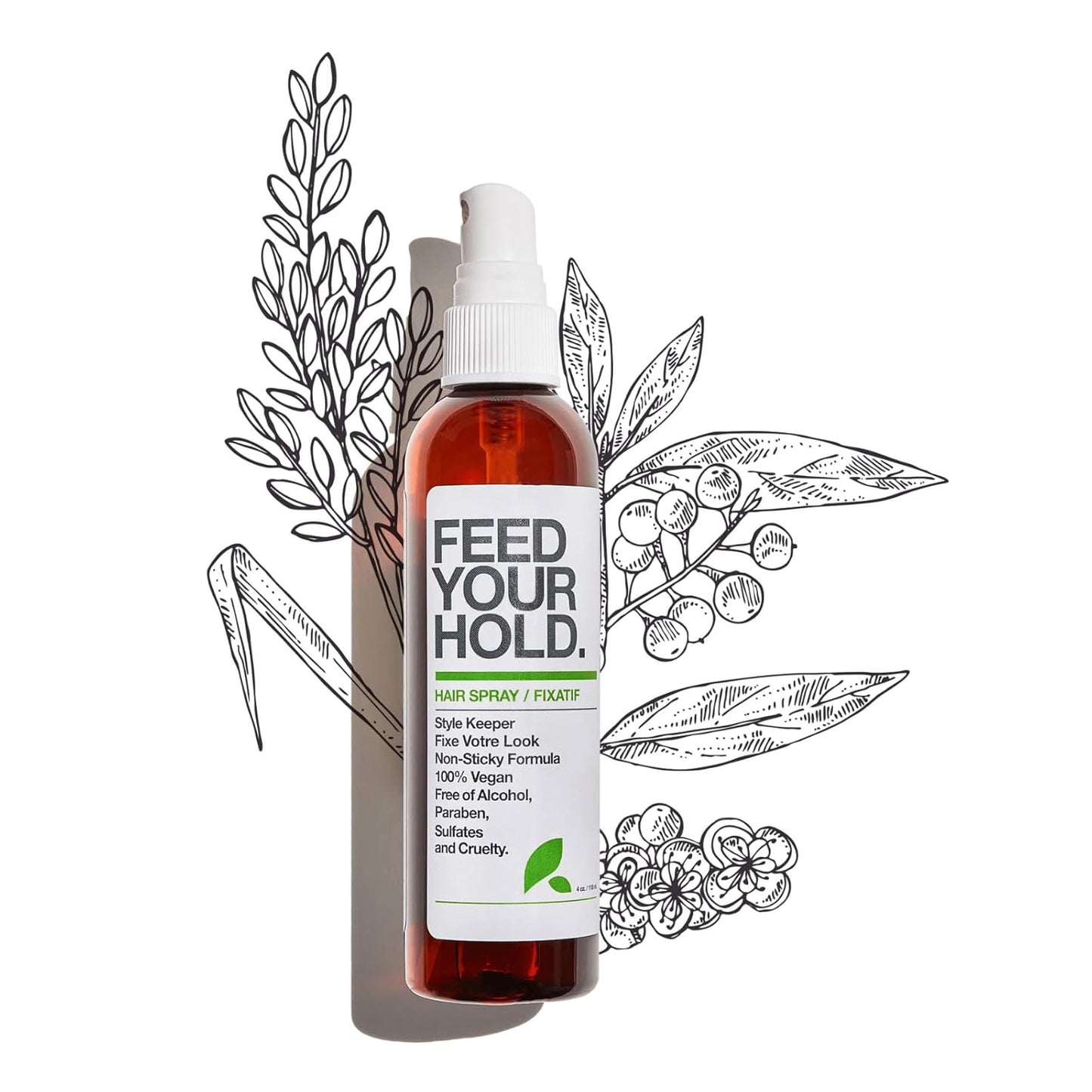 Yarok - Feed Your Hold Hair Spray - Style, Volumize & Moisturize - Natural Medium Hold Hair Spray - Non-Sticky, Aerosol Free Formula - 100% Vegan - Gluten, Sulfate, Paraben & Cruelty Free - 8oz