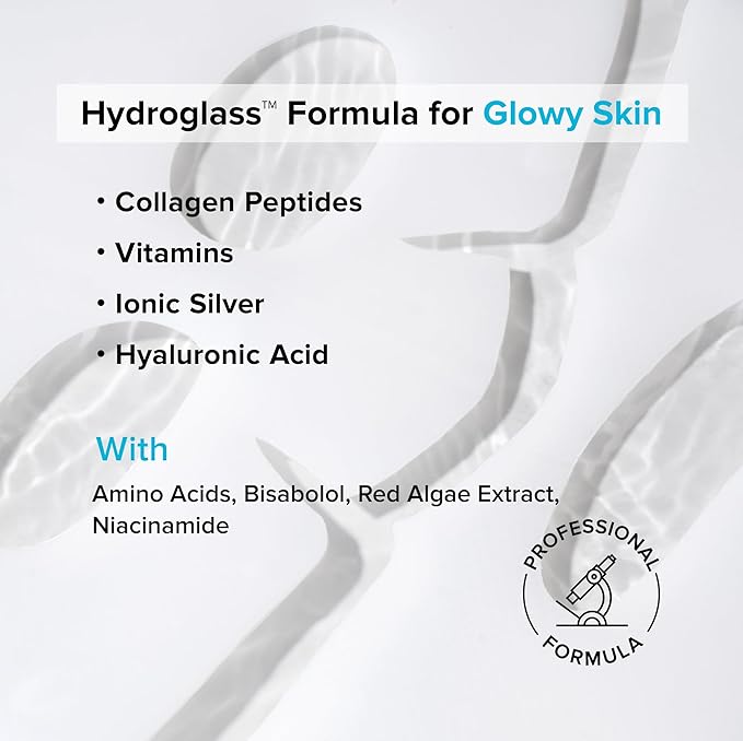 MAREE Hydrogel Collagen Face Mask with Hyaluronic Acid - Hydrating Face Masks Skincare with Niacinamid & Ionic Silver - Mascarillas Faciales For Women Skin Care - 4 Count