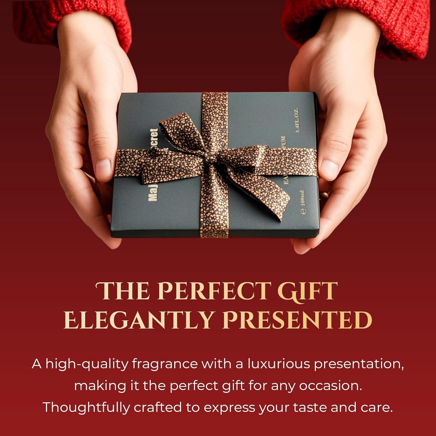 MAJESTY'S SECRET PHEROMAX Cologne for Men – 3.4 fl oz Eau De Parfum Spray, Long Lasting Premium Men’s Cologne with Masculine Scent, Luxury Gift for Boyfriend, Husband, or Dad (TAN Black Tea)