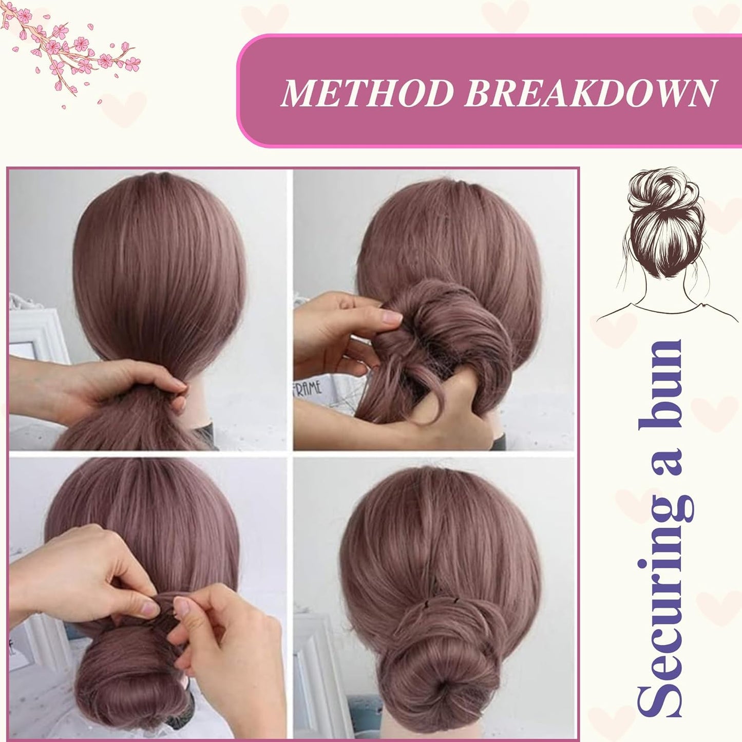 Set of 350 premium U-shaped hair pins, measuring 6cm/2.4 inches, perfect for women, girls, and hairdressers. with a clear storage box and is suitable for all hair types(Black) (350 Pins)