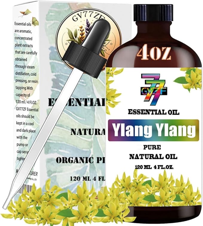 Ylang Ylang Essential Oil (4 oz/120 ml) - Ylang Ylang Oils Used in diffusers, humidifiers, Home Baths, Cleaning Products, Yoga, DIY Soaps and DIY Scented Candles