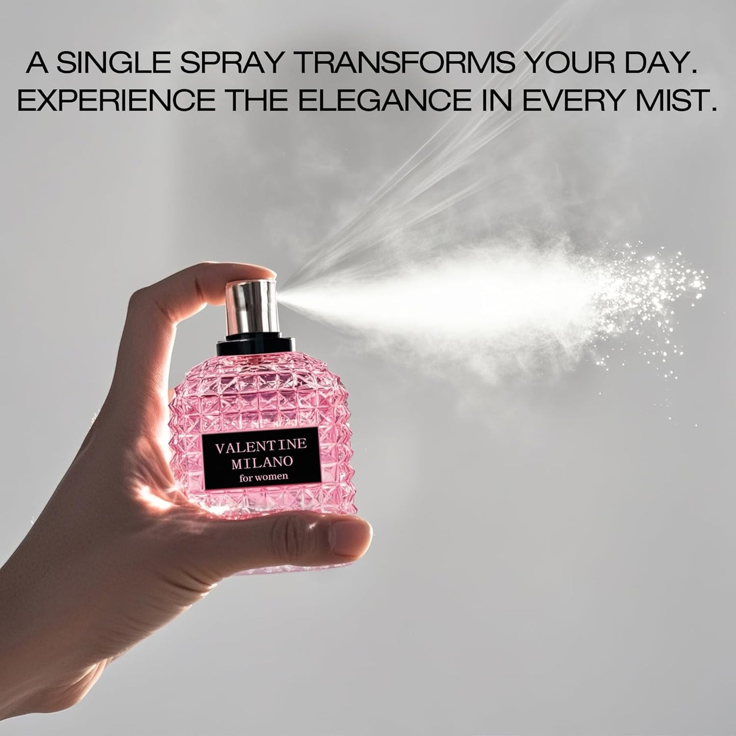 Women's Perfume Combo Set Milano Women&Kiss Me Floral Fruity Fragrance Eau De Parfum Elegant 100ml Bottle Natural Spray Each for Daily Used