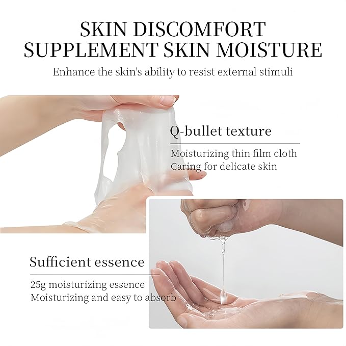 Facial mask Moisturizing face Mask - 10 Sheets, Deep Hydration, Improves Dry Skin, Sheet Mask, skincare for All Skin Types (10PCS, Aloe Vera)