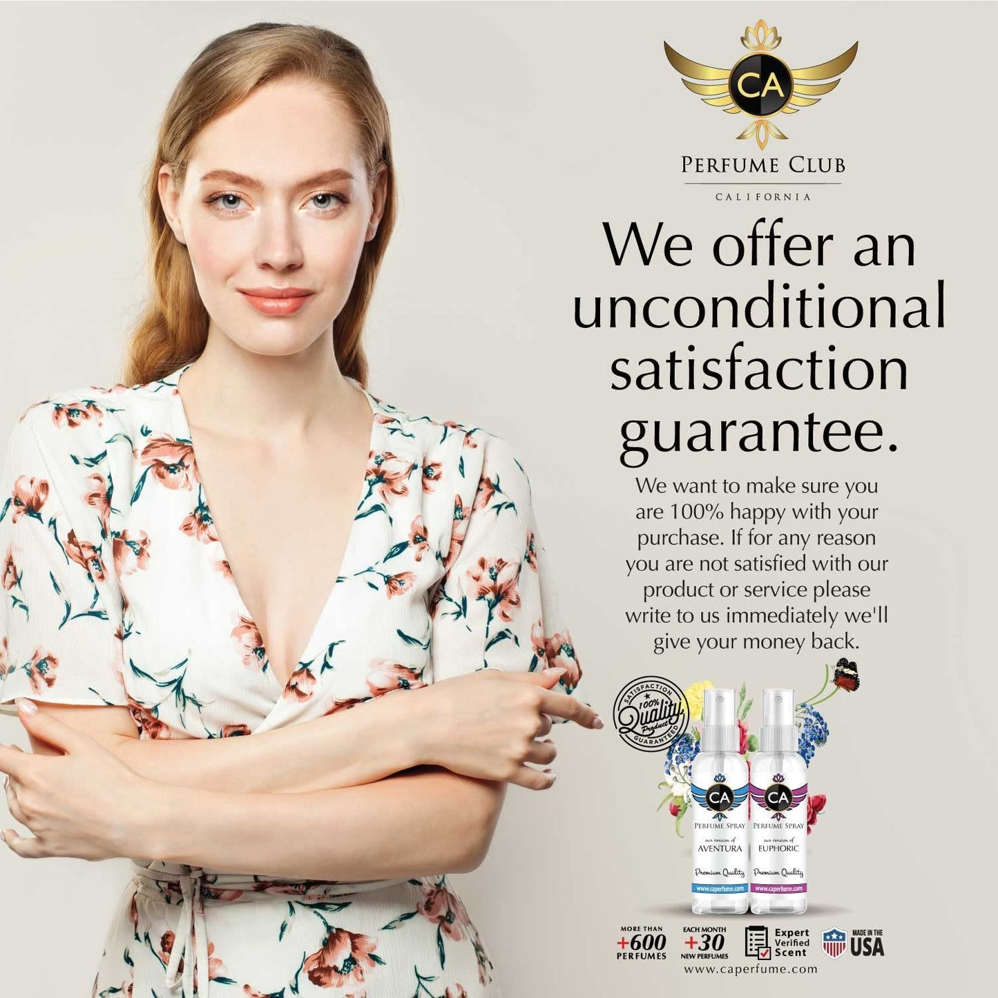 CA Perfume Eco Refill Impression of Wanted Girl For Women EDP Perfume Concentrated Long Lasting Eau de Parfum Spray Refillable Atomizer Bottle 2 Fl Oz/60ml-X1