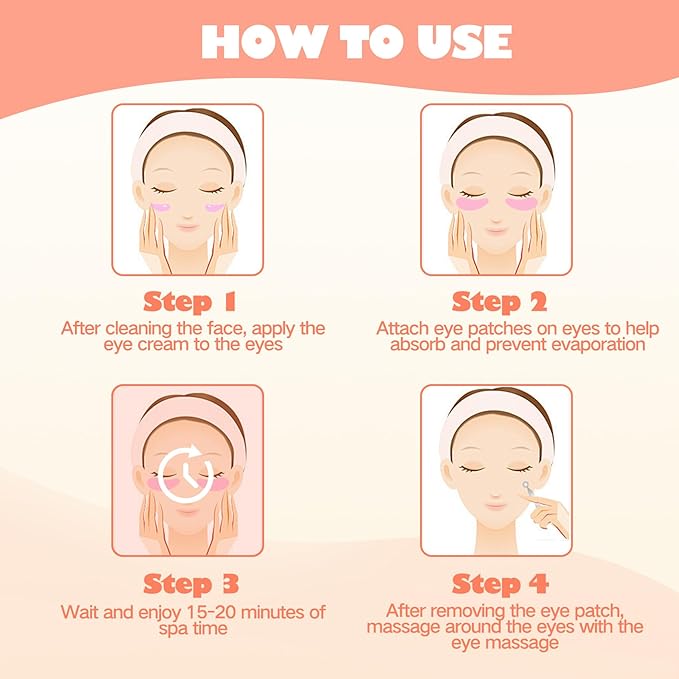 2 Pairs Silicone Reusable Eye Patches, Under Eye Mask Patches for Reduce Eye Wrinkle and Fine Lines Skin Care