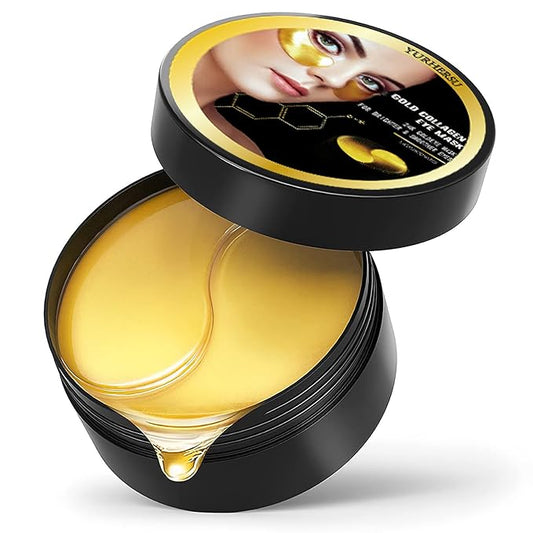 24K Gold Under Eye Mask, For Puffy Eyes and Dark Circles, Anti-Aging and Anti-Wrinke Treatments