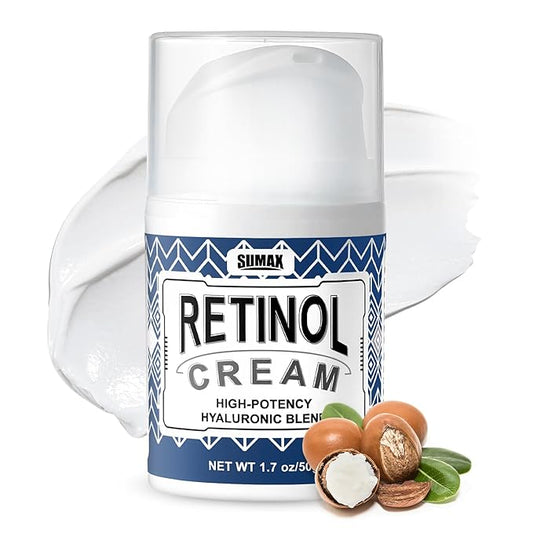 Retinol Cream for Wrinkles: Face Collagen Cream for Tightening Skin - Anti Aging Facial Moisturizer Day and Night for Women