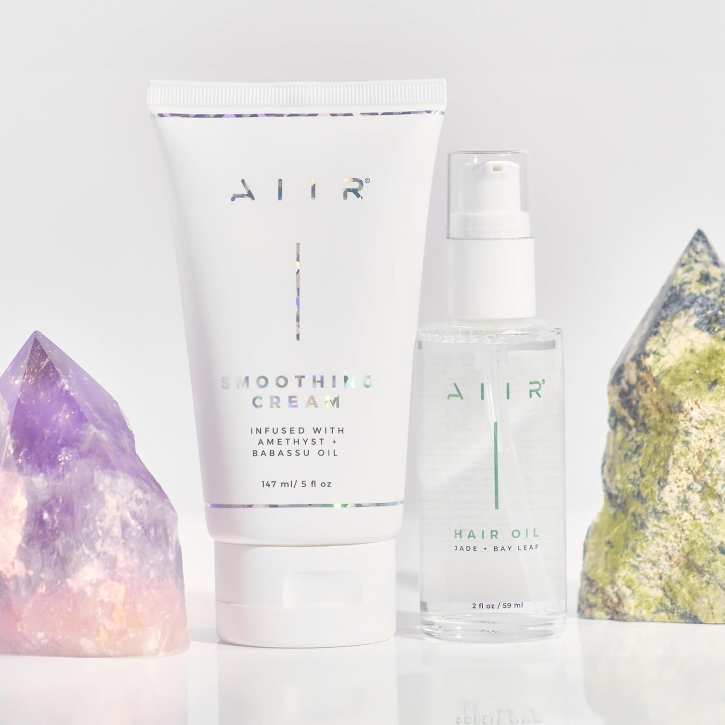 AIIR Jade Hair Oil - Treatment for Dry, Damaged or Curly, Frizzy Hair - Brilliant Shine and Moisture Lock, Hair Products for Women - 2 fl oz