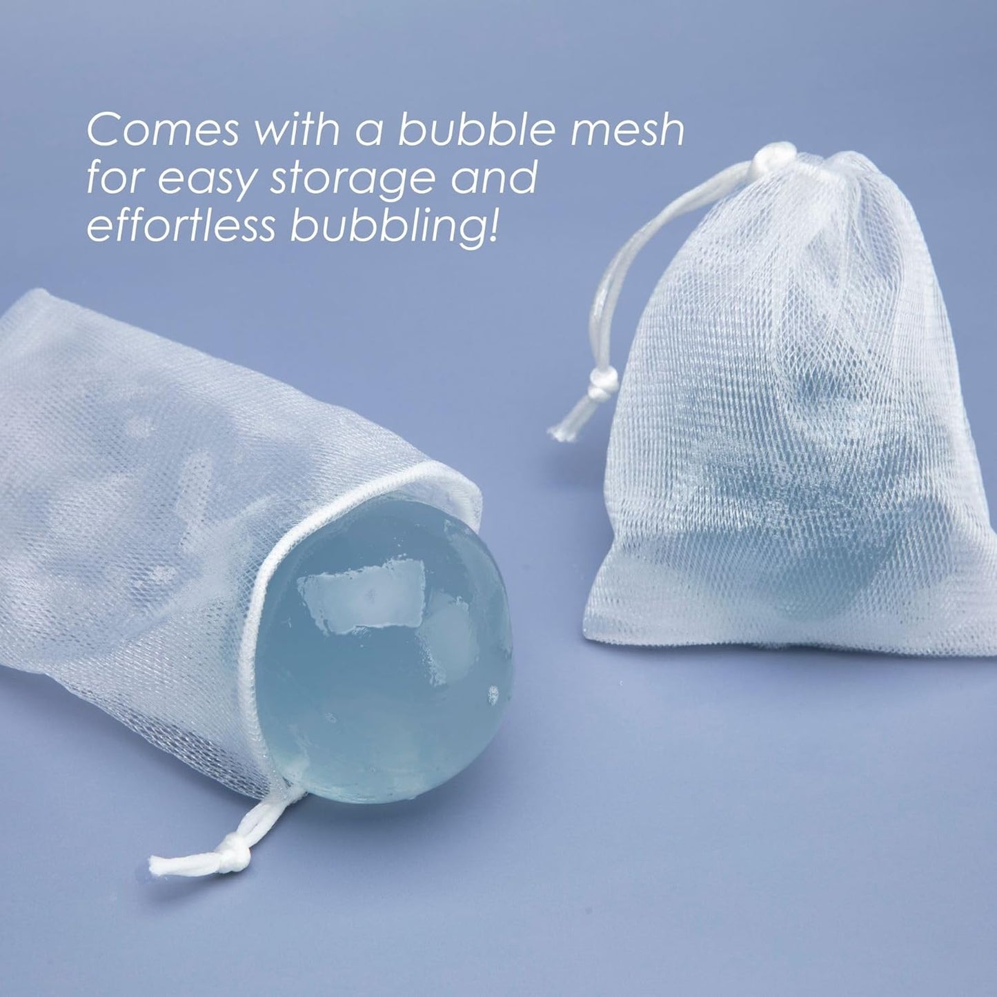 Naisture Be Bare Jelly Ball Cleanser, Daily Face Wash Korean Skin Care Cleanser Ball for Dry Skin with Squalane & Hyaluronic Acid for Skin Hydration and Moisturizing - Fresh Aqua (1.41oz)