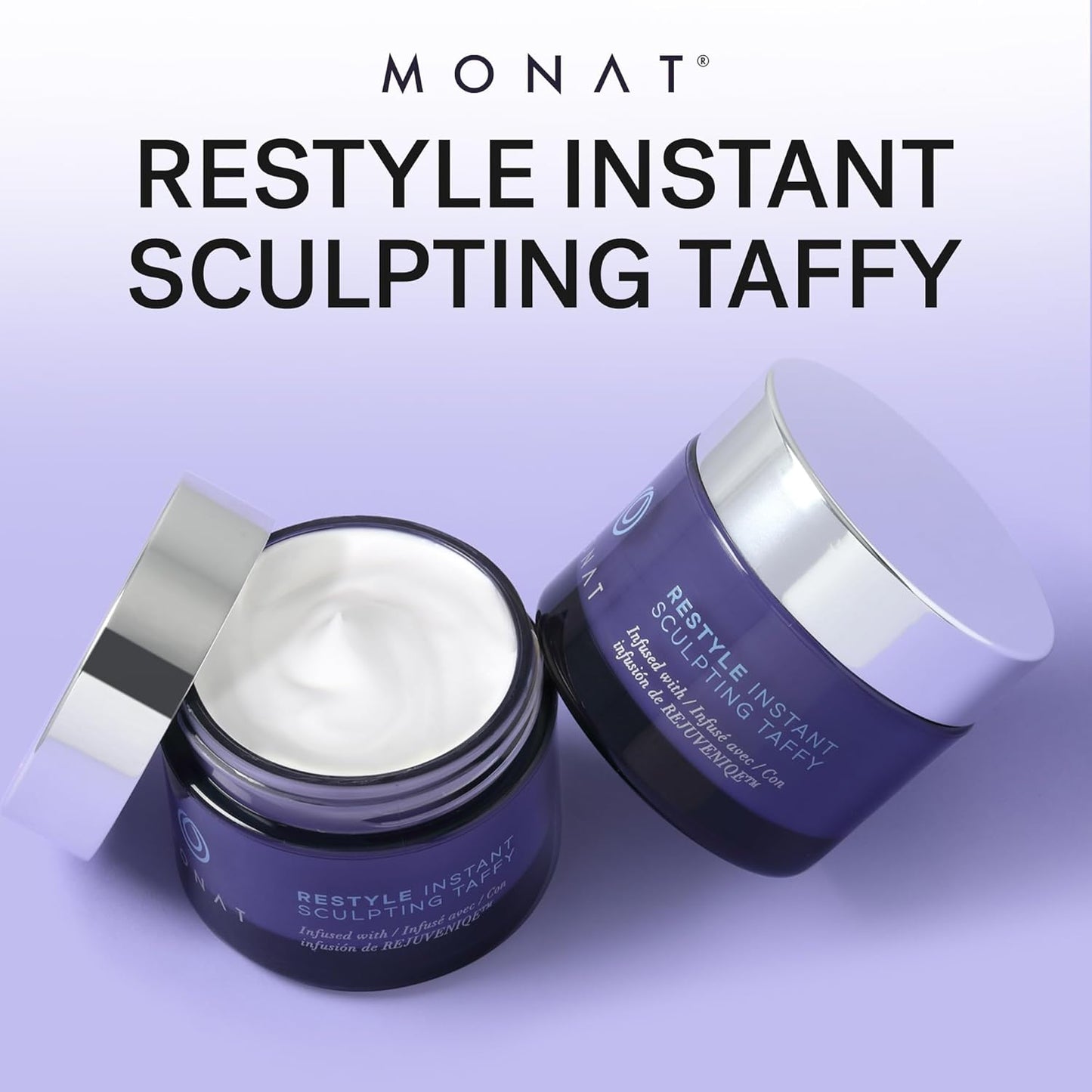 MONAT Restyle Instant Sculpting Taffy - Hair Styling Products That Gives Instant Vitality. Infused w/Rejuveniqe®. Long Lasting Hair Taffy - Net Wt. 30 ml / 1.7 fl. oz.