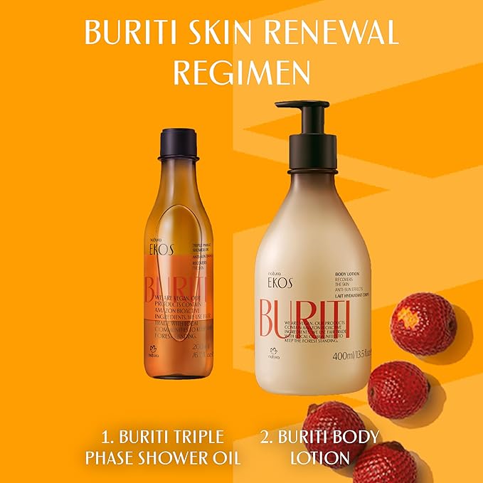 natura - Ekos Buriti Recovery Body Lotion - Skin Protection & Recovery from Sun Exposure Damage - Hydrating - Vegan Skin Care - Brazilian Beauty Secrets - Self Care & Body Care - 13.5 fl oz (400ml)