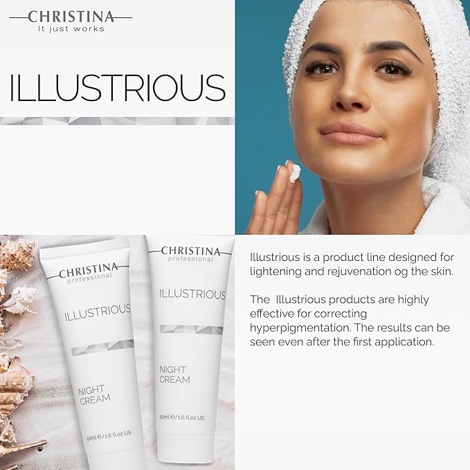 '-CHRISTINA- Illustrious Night Cream with Retinol and Vitamin E | Night Cream for Face Rejuvenates and Moisturizes the Skin | Suitable for All Skin Types 50ml / 1.7 fl.oz