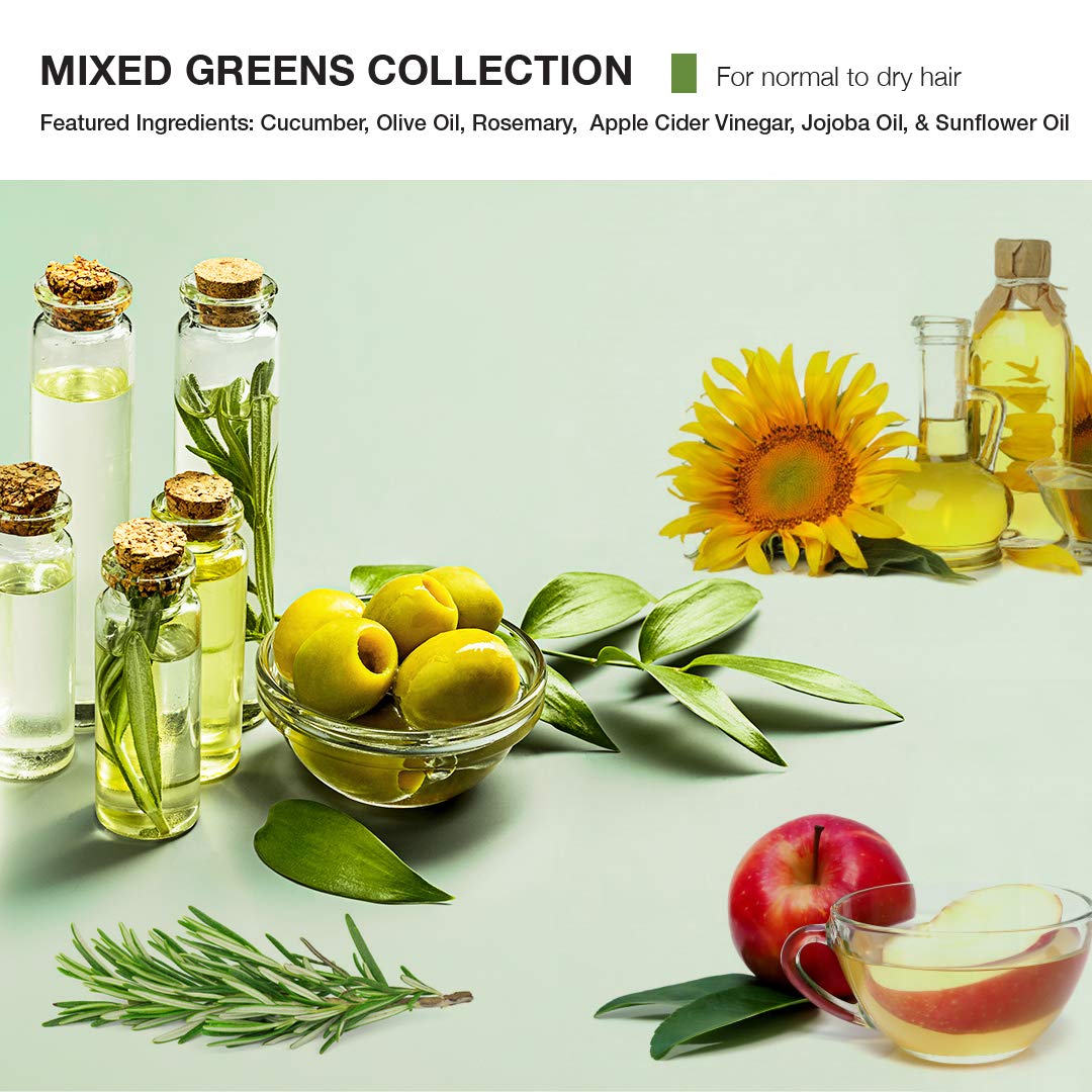 MOP Mixed Greens Moisture Shampoo No Parabens No Sulfates, Fresh, 33.8 fl. oz.