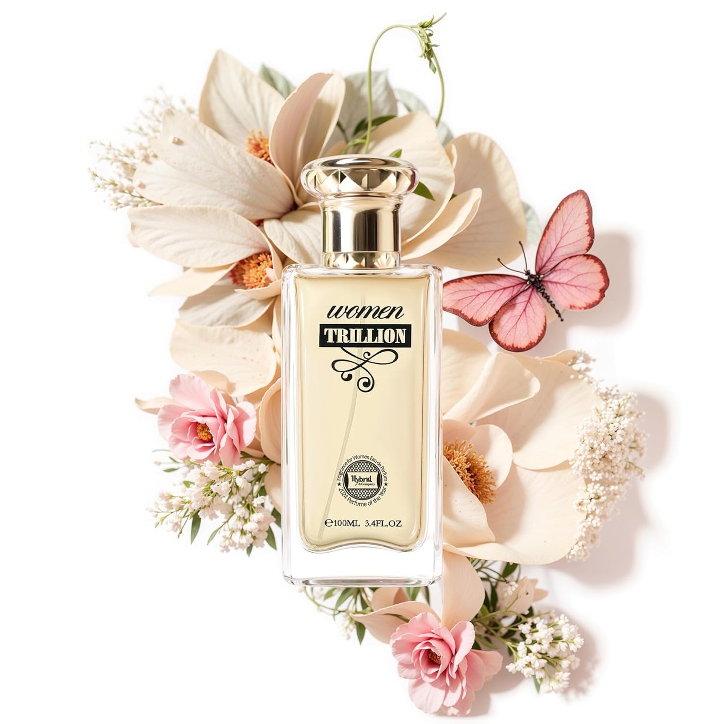 Hybrid & Company Women Trillion Pour Femme Eau De Parfum Vaporisateur Natural Spray 3.4 Fl Oz