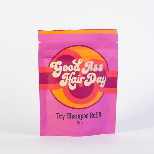 Good A Hair Day Dry Shampoo Refill (Dark), All Natural, Talc-Free, Absorbs Oil