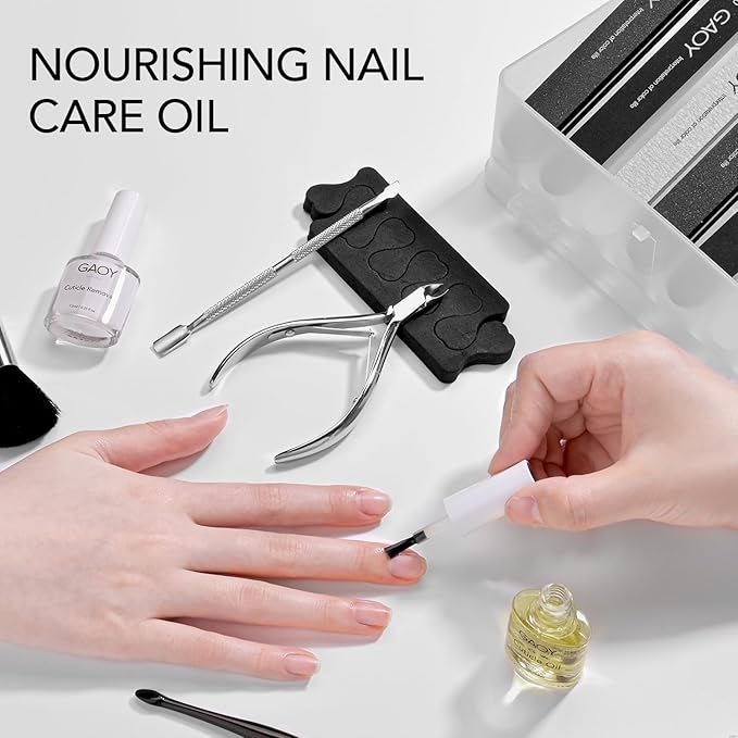 GAOY Cuticle Remover Kit with 6Pcs Cuticle Oil Pen Set