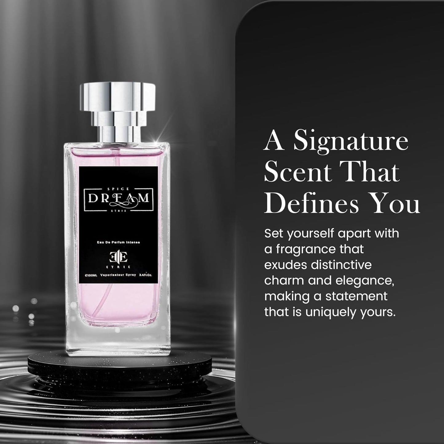 Spice Dream Men's Cologne Eau De Parfum 3.4 Fl Oz - Warm & Exotic Spicy Scent - Long-Lasting Fragrance for Men