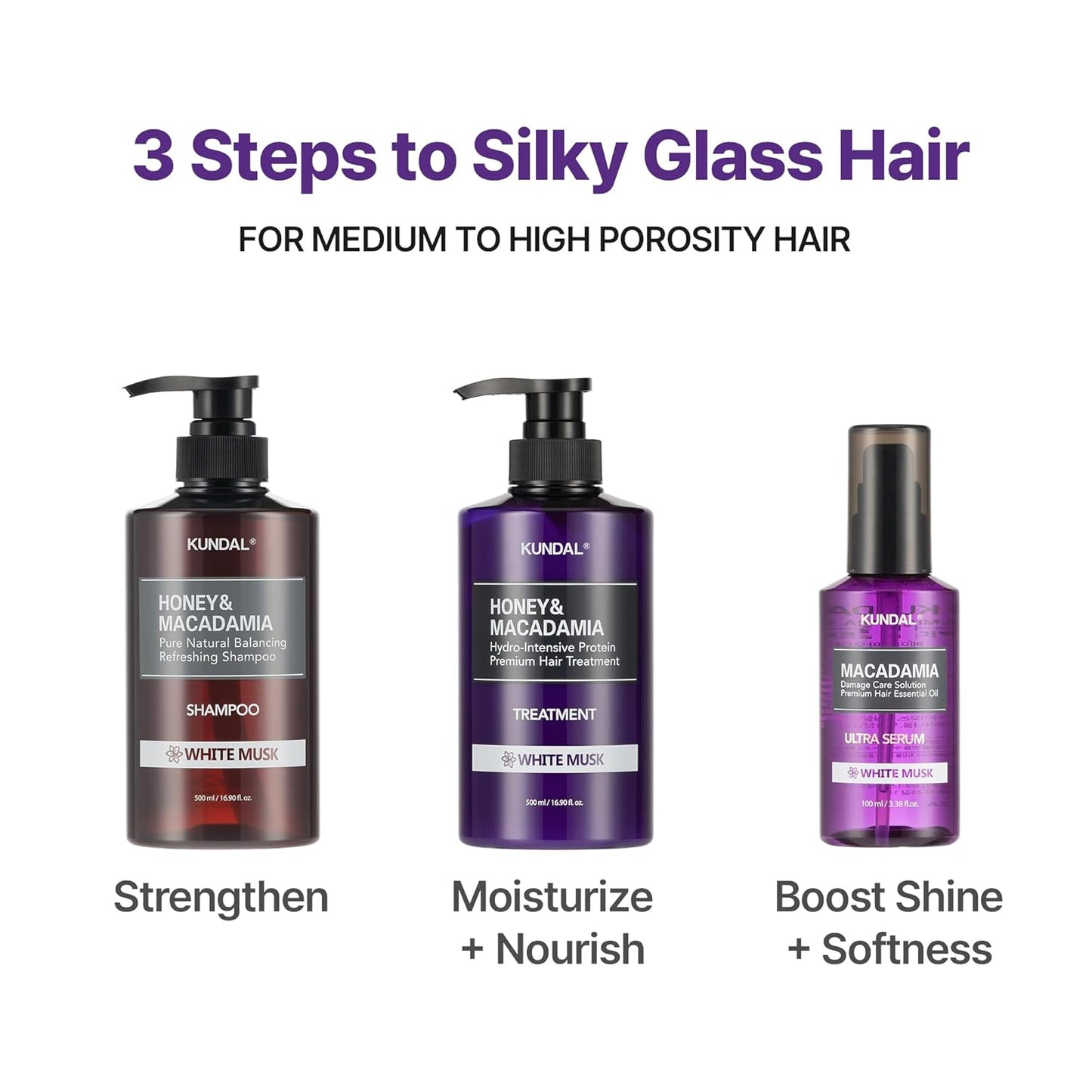 KUNDAL Korean Shampoo and Conditioner Set – [Clean Soap], Salon-quality, Long Lasting Scent, Moisturizing, Sulfate-Free Formula with Argan & Macadamia Oil, 16.9 fl oz (2 Pack)