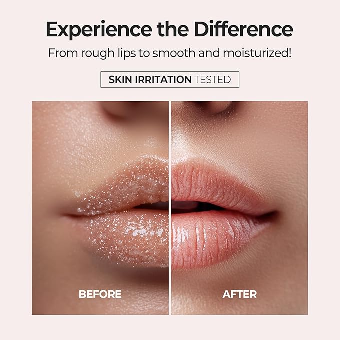 SKINFOOD Strawberry Sugar Lip Scrub Mask, Exfoliating Lip Care, Hydrating Korean Lip Product for Soft & Smooth Lips, Deep Nourishment Mild Sugar Scrub Vegan (0.71 fl. Oz.)