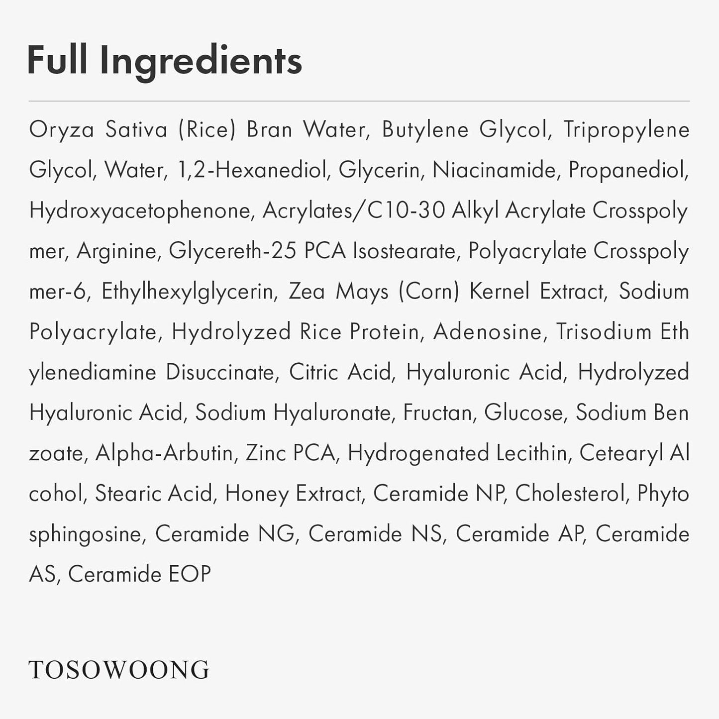 TOSOWOONG Real Rice Glow Serum with 80% Rice Bran Water and Niacinamide for Dark Spots, Uneven Skin Tone, Dull Skin, Radiant Glow, and Daily K-Beauty Skincare for All Skin Types, 33ml / 1.11 fl. oz.