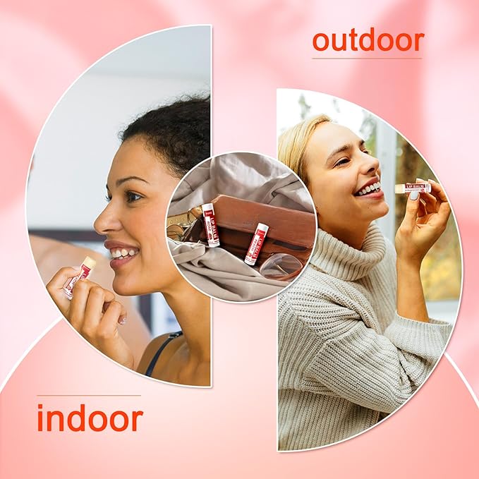 YOPELA 112 Pack Natural Lip Balm Bulk Lip Moisturizer with Vitamin E and Coconut Oil - Hydrating, Moisturizing, Soothing, and Repairing Dry and Chapped Lips Valentine's Gift - 14 Flavors - Non-GMO