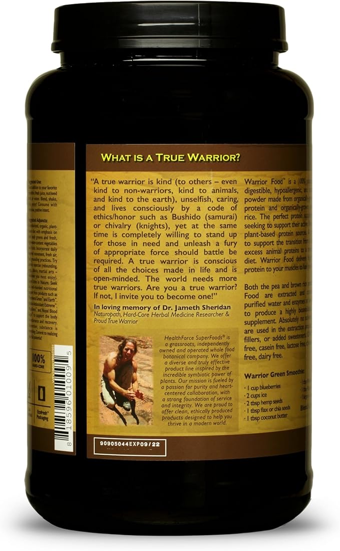 HEALTHFORCE SUPERFOODS Warrior Food Protien Powder 1000 Grams