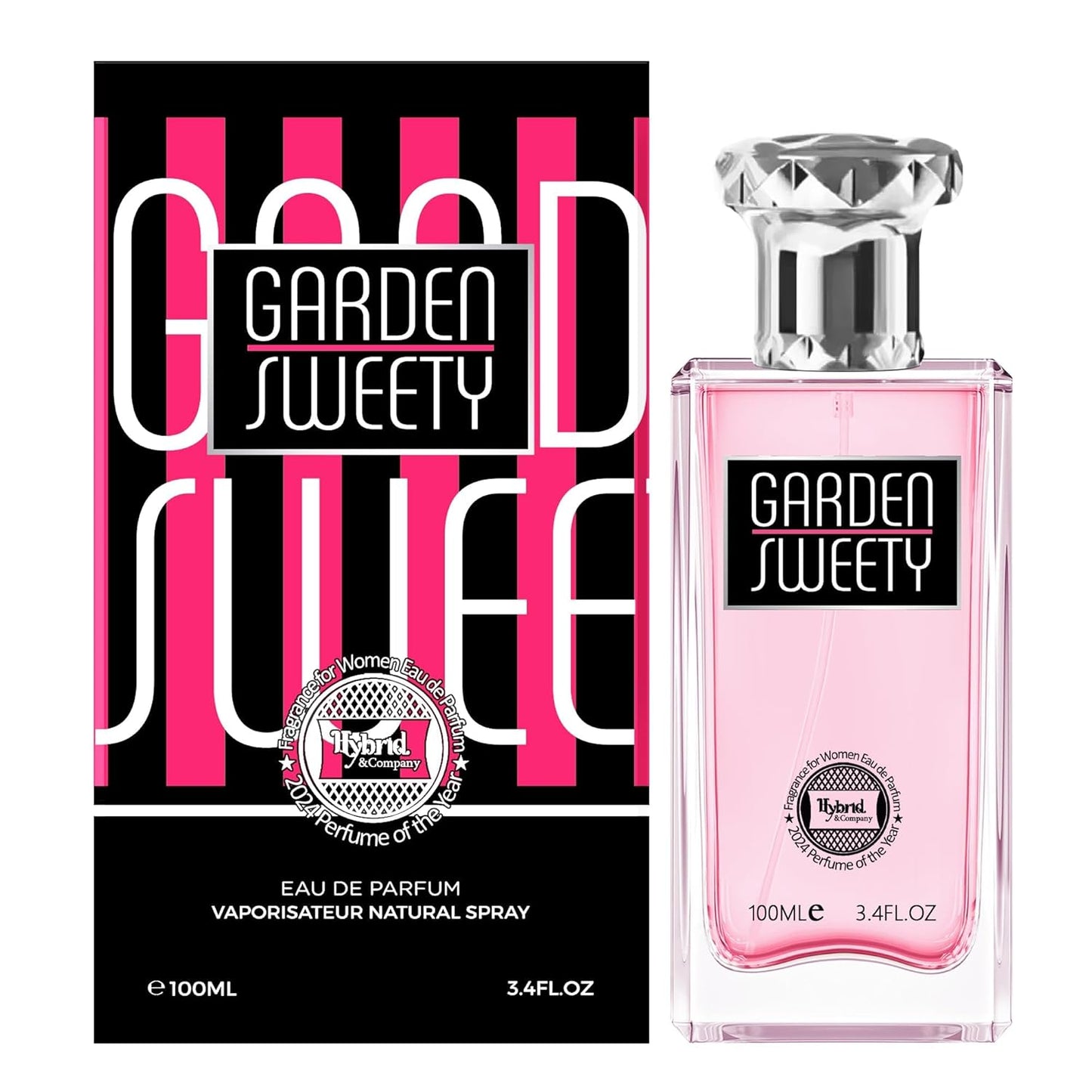 Hybrid & Company Women Garden Sweety Eau De Parfum Vaporisateur Natural Spray 3.4 Fl Oz