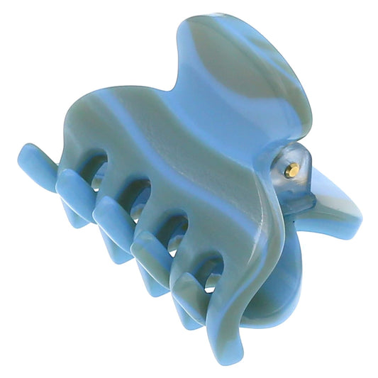 Camila Paris CP3069 French Hair Clip for Women, Handmade, Blue, Small, Girls Hair Claw Clips Jaw, Durable Styling Hair Accessories for Women, Strong Hold No Slip Grip, Made in France