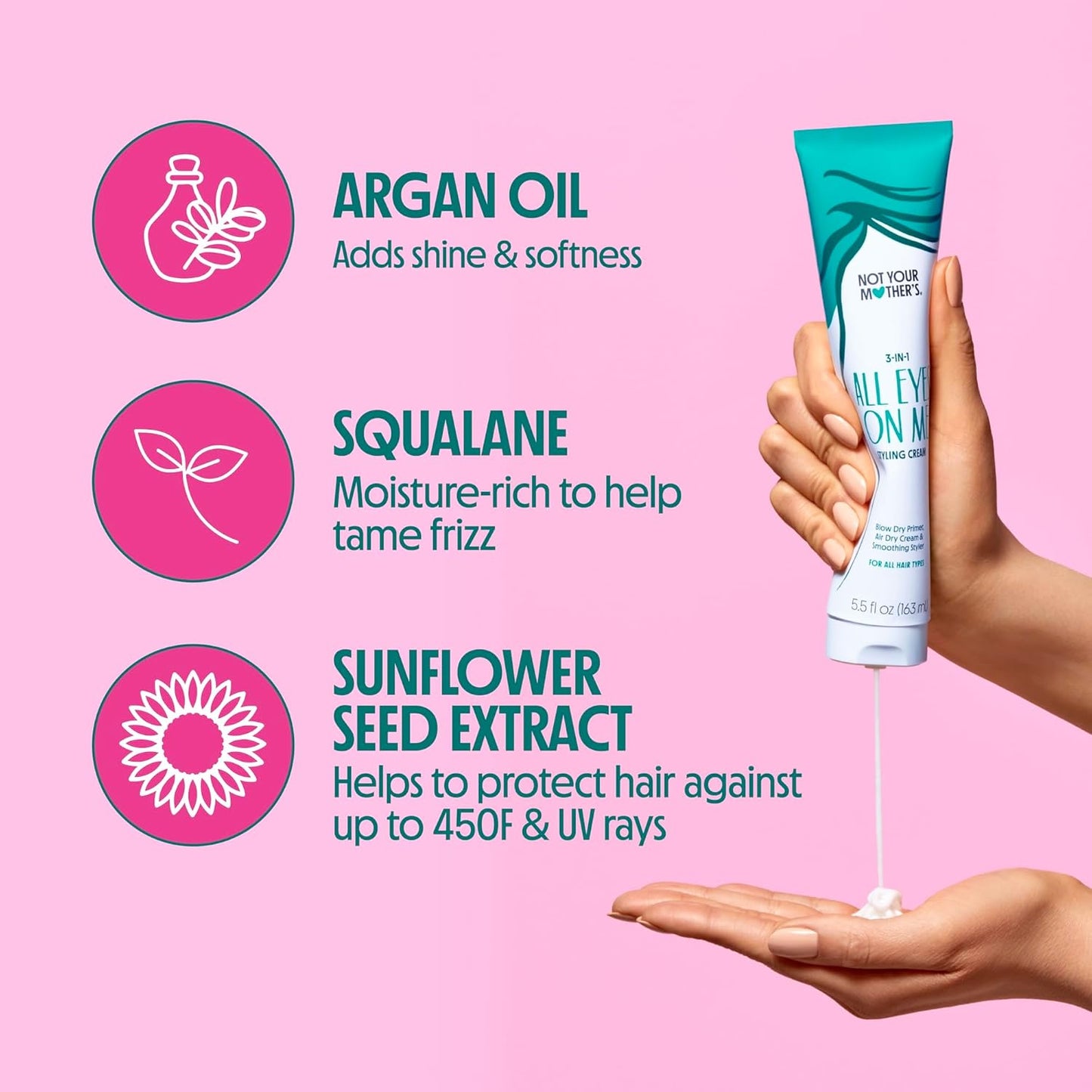 Not Your Mother's All Eyes On Me 3-in-1 Hair Styling Cream with UV Protection - Styling Cream for All Hair Types