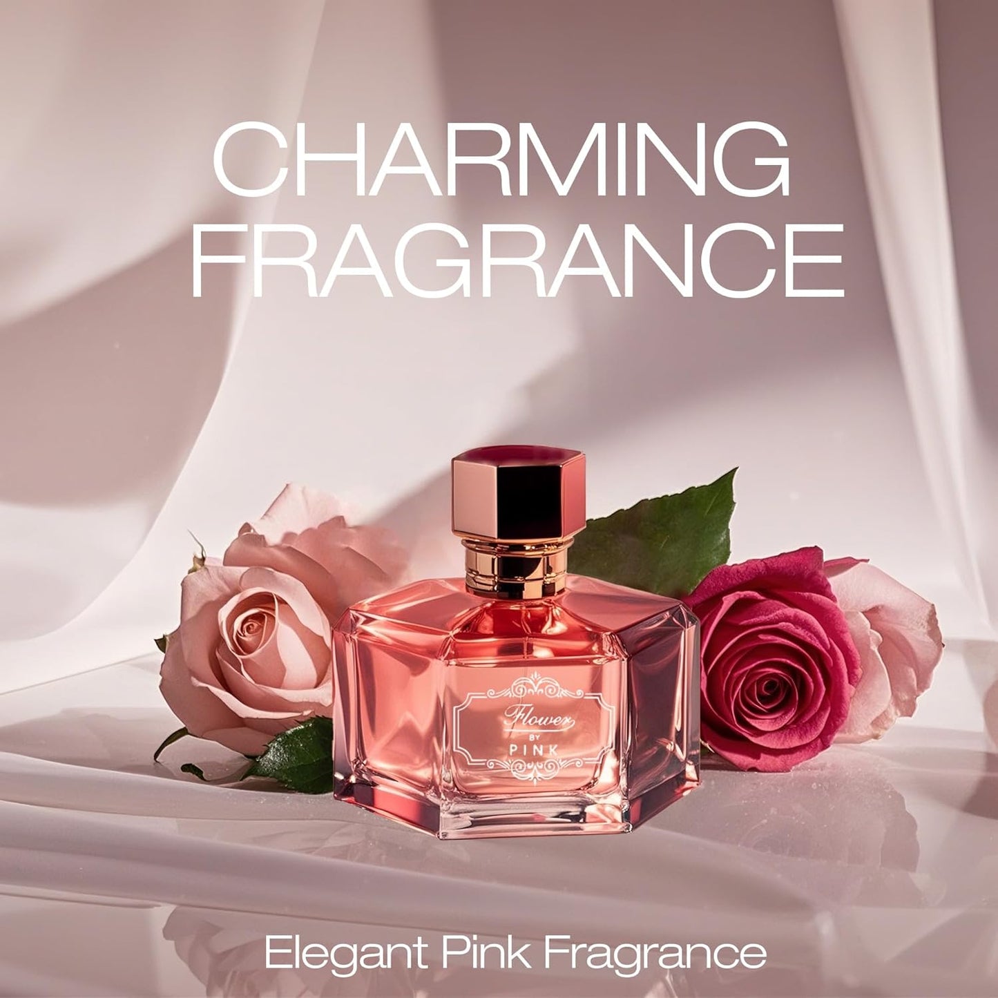 Flower by Pink Perfume for Women,Captivating Scent for Confident Elegance Women's Fragrance,3.4 Fluid Ounce Eau de Parfum Daily Used