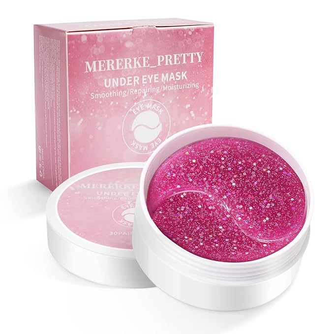 Vemofoper Under Eye Patches - 30 Pairs Collagen Under Eye Masks Anti-Aging Eye Mask for Face to Soothe Puffiness, Eye Bags and Wrinkles