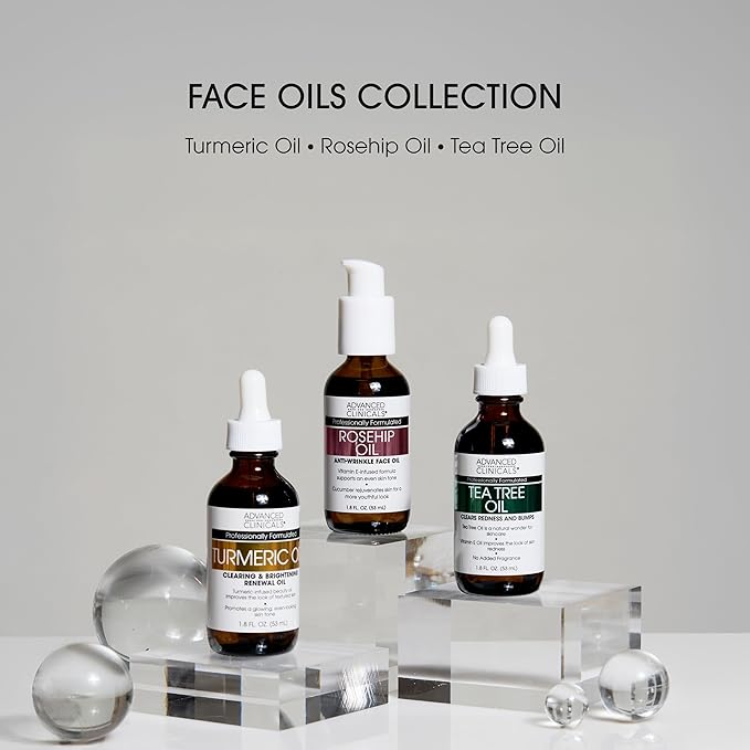 Advanced Clinicals Tea Tree Oil For Skin Facial Serum | Tea Tree Serum For Face With Vitamin E + Botanicals To Help Improve Appearance Of Large Pores & Skin Tone For Smoother Looking Skin, 1.8 Fl Oz