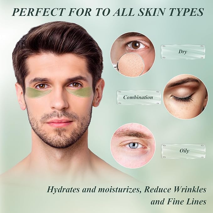 Under Eye Patches for Puffy Eyes and Dark Circles – 60 PCS Aloe Vera Under Eye Mask with Pure Natural Extracts to Combat Puffiness, Fine Lines, Wrinkles, and Bags