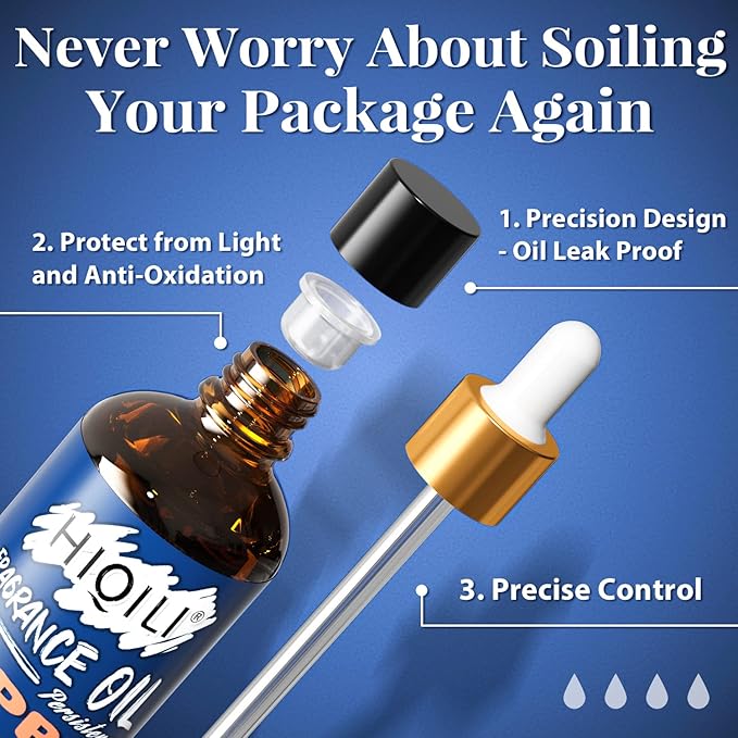 HIQILI Apple Cider Essential Oil 100ml - Pure Fragrance Oil for DIY Candle, Soap, Shampoo Making, Perfect for Aromatherapy, Home Diffuser, Laundry Freshener 3.38 Fl Oz