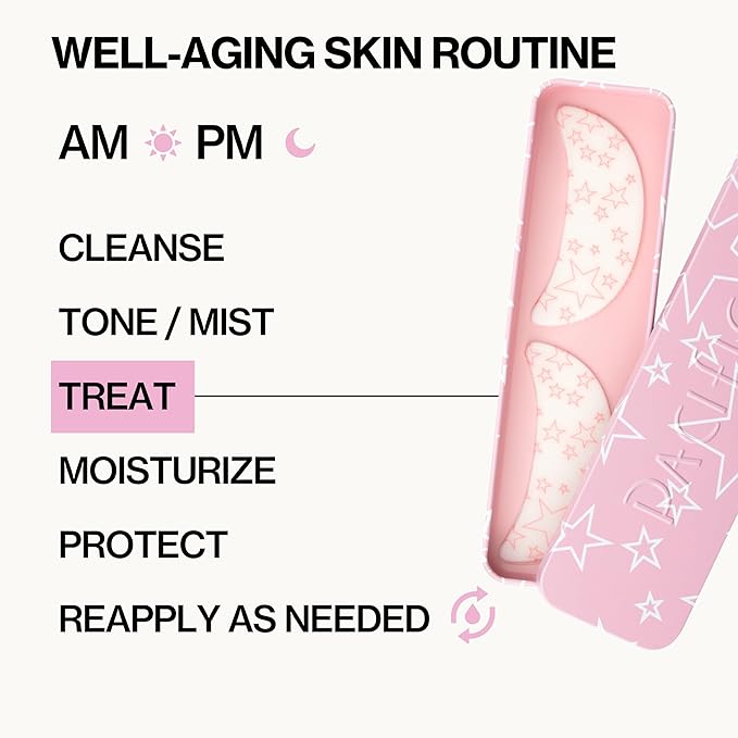 Pacifica Beauty Reusable Smile Line Mask, Skincare, Silicone Mask, For Fine Lines and Wrinkles, Lift and Firm, Pair with Serum, Storage Tin Included, Skin Care, Smile Line Patches, Vegan, 2 Pieces