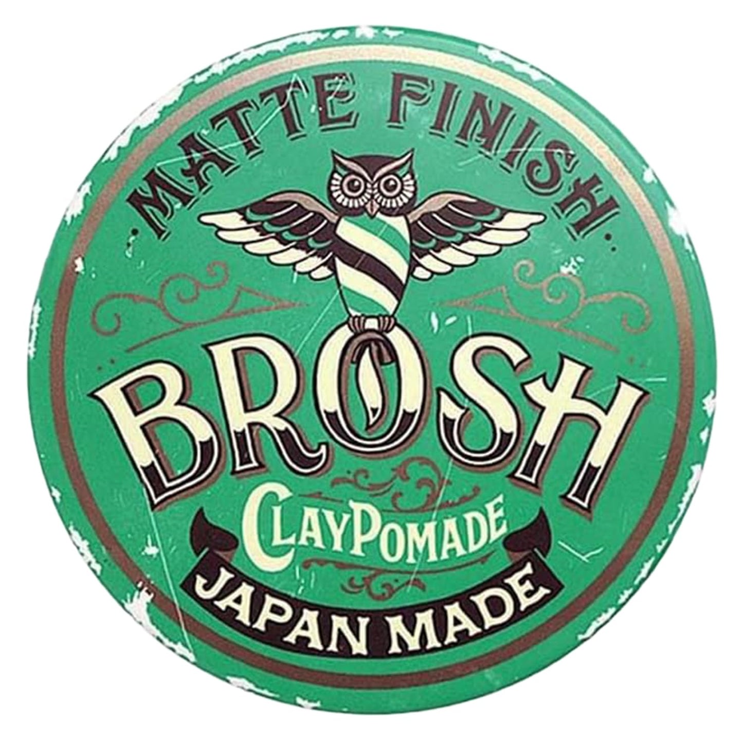 BROSH Matte Finish Clay Pomade with Medium Hold & Natural Finish, Lightweight Water-Based Hair Styling Paste for Men, 4 Oz