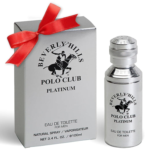 Beverly Hills Polo Club PLATINUM - Cologne for Men with Notes of Cedar, Cinnamon & Orange - Classy & Sexy Fragrance Scent - Eau De Toilette Spray 3.40fl.oz / 100ml