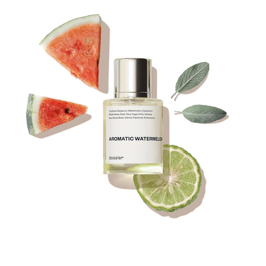Dossier - Aromatic Watermelon 1.7 Fl oz (50ml) - Men Fragrance Inspired by RL's Polo Blue Fragrance - Vibrant Fresh Scent - Elegant Minimalist Design - Long-lasting Woody Base - Vegan and Paraben-Free