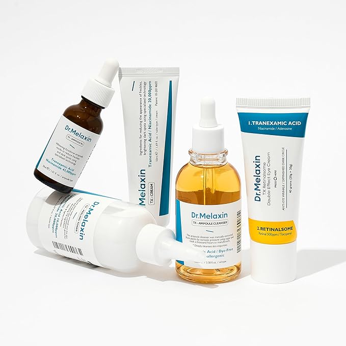 TX Tranexamic Acid Care Line TX cream+Toner+Ampoule+Cleanser Powerful Dark Spot Care | Visible Improvement in 4-8 Weeks