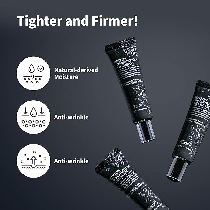 BENTON Fermentation Eye Cream New Version (1.05 oz.) - Galactomyces & Bifida Ferment Anti-Wrinkle Eye Treatment Cream, Dark Circles & Puffiness & Under Eye Bags