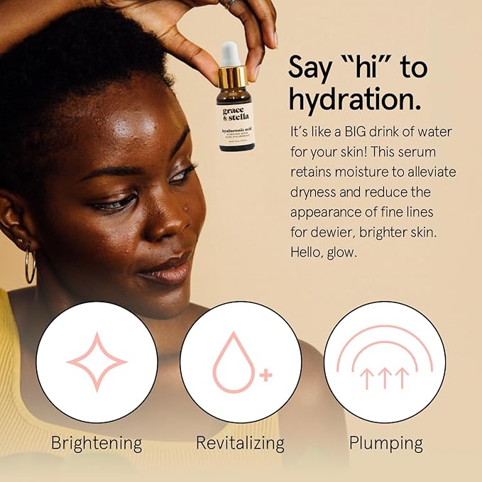 grace & stella Award-Winning Mothers Day Gifts for Mom, Birthday Gifts for Women - Travel Essentials with Gold Eye Masks, Hyaluronic Acid Serum & Rose Spray - Vegan Skin Care Set - Bachelorette Party