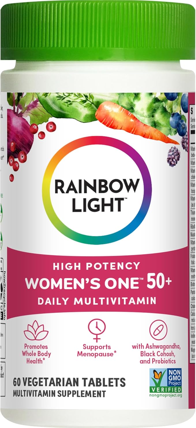 Rainbow Light Multivitamin for Women 50+, 50+ Multivitamin 60 Tablets
