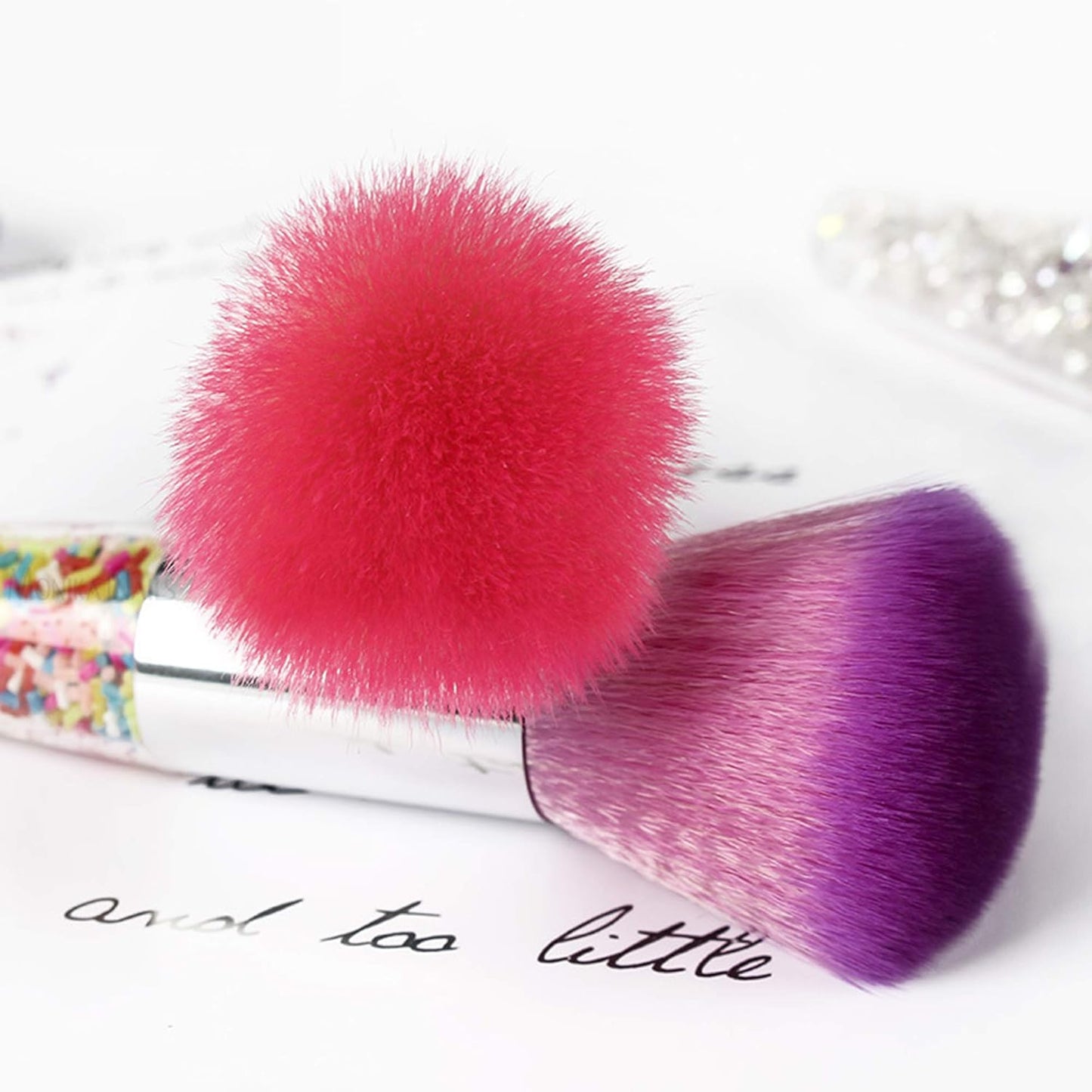 3 Pieces Nail Brushes Remove Dust Powder for Acrylic Nails Makeup Brushes Manicure Brush Clean Up Tools Nail Art Brush Set