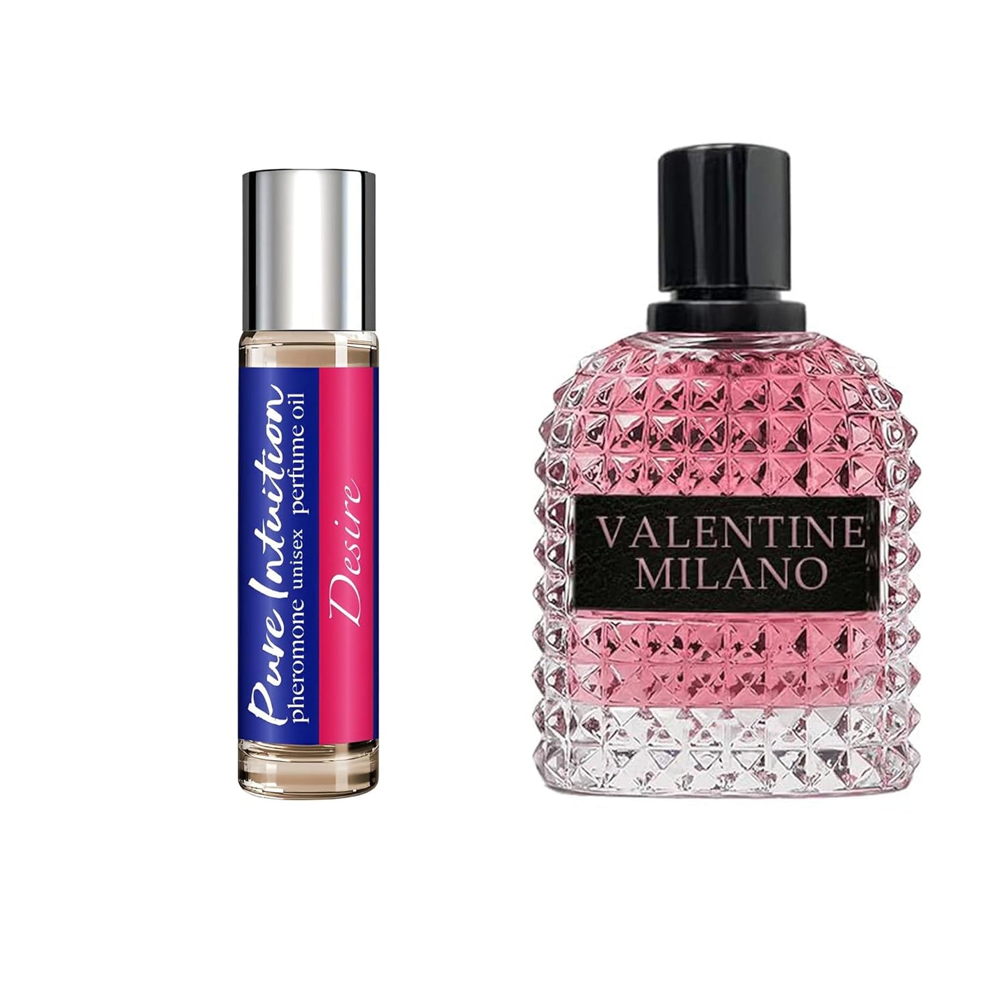 Women's Perfume Combo Set Milano Women&Pheromone Desire Floral Fruity Fragrance Eau De Parfum Elegant 100ml Bottle Natural Spray Each for Daily Used